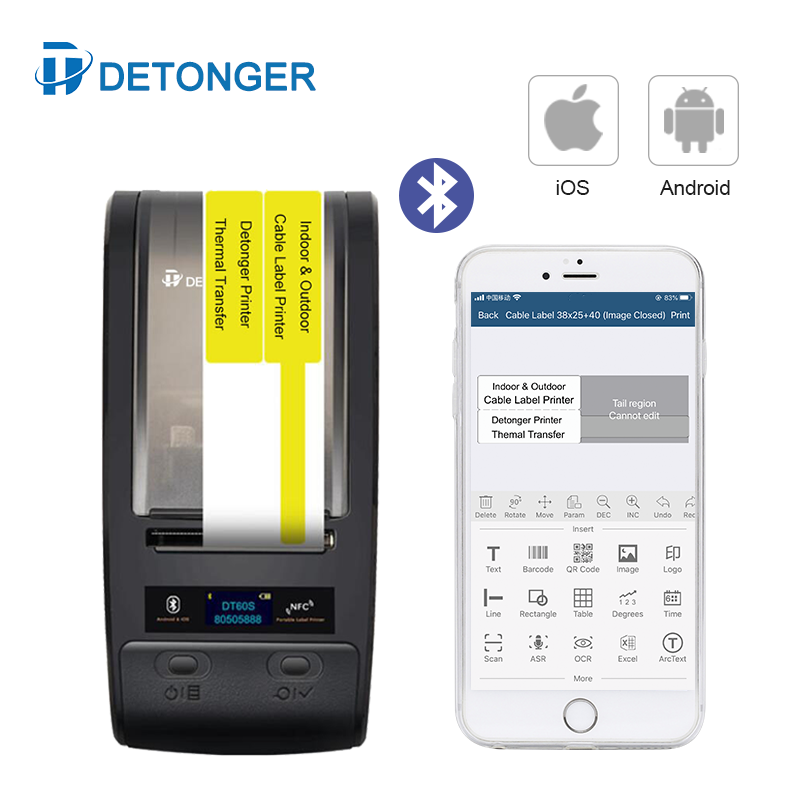 DETONGER Portable Thermal Tran - Commercial Ribbon Printing Machine 评论和价格