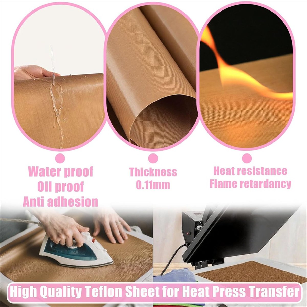 Reliable- 1set Sublimation Shi - Heat Press Teflon Sheet 评论和价格